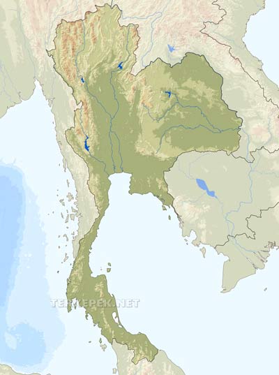 Thaiföld felszíne