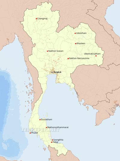 Thaiföld városai